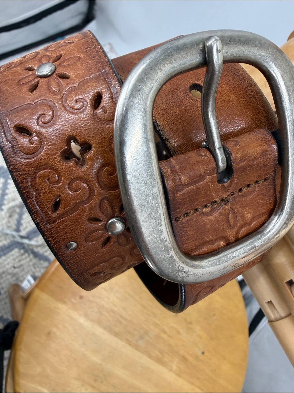 Polo Ralph Lauren RL3584231 tooled 100% leather belt M - Picture 12 of 12